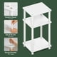 thumbnail image 3 of Mesa auxiliar Furinno Just de 3 niveles Turn-N-Tube, paquete de 2 unidades, blanca, 3 of 9