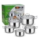 thumbnail image 1 of Set de Juego De Ollas Batería De Cocina Set 10 Pcs Acero Inoxidable, 1 of 5