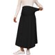 thumbnail image 1 of INSPIRE CHIC Falda de Maternidad con Bolsillos Sobre el Vientre Maxi de Cintura Alta Línea A Sólida Elástica Falda de Trabajo Elástica Ropa de Oficina Grande Negra, 1 of 6