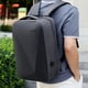 thumbnail image 2 of Mochila rígida antirrobo, mochila fina para portátil de negocios y viajes para hombre, resistente al agua y con puerto USB., 2 of 7