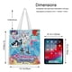 thumbnail image 5 of Mermicorno Starfall Bolso de tela con estampado de lienzo para mujer, bolsa de compras reutilizable y estética, con cremallera interior, regalo para mujer, 35 × 40 cm., 5 of 6