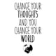 thumbnail image 1 of Decomural Change Your World Inspirational WS-34267, 1 of 2