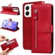thumbnail image 1 of Funda con Cremallera para Honor X60i, Carcasa Cartera de Cuero PU con Soporte y Tarjetero, 1 of 6