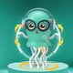 thumbnail image 3 of Juguete Pulpo Bailarin Interactivo Musical Con Luces verde, 3 of 7