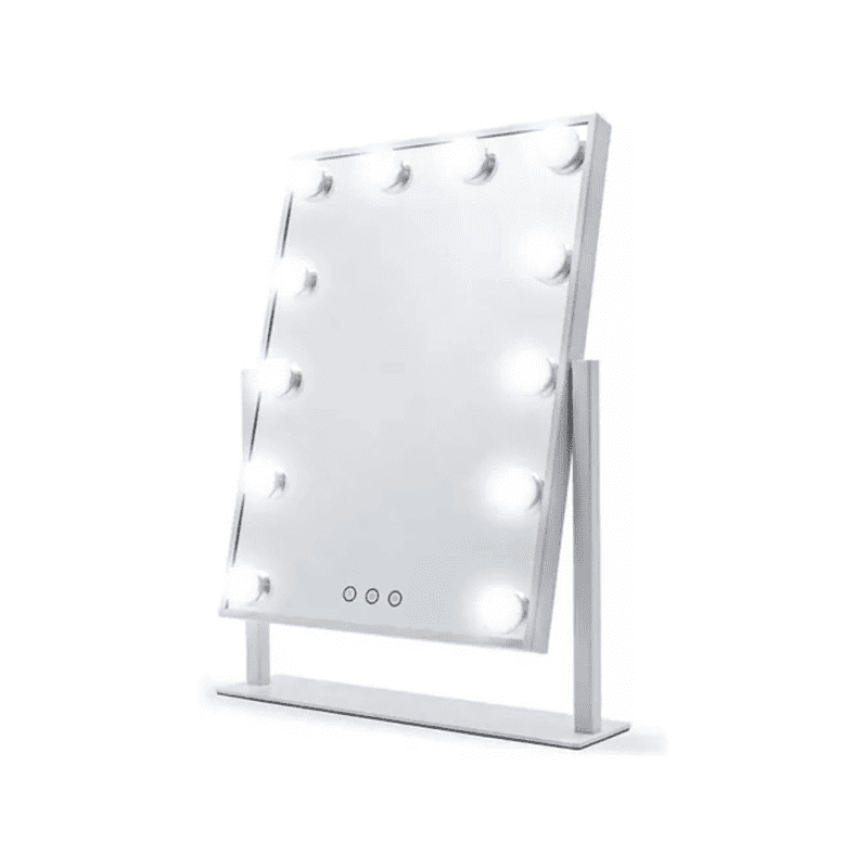 Genérico - Espejo Tocador Maquillaje Hollywood De12 Leds Usb Con 3 Modos