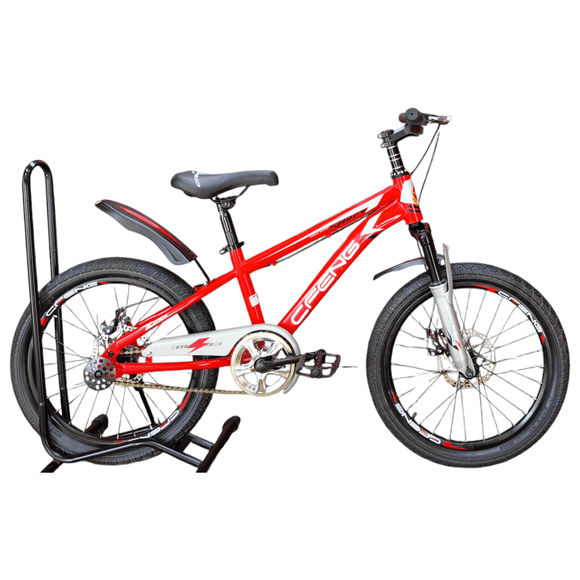 Bicicleta Aro 20 Cfeng Con Freno Disco Rojo Gris