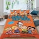 thumbnail image 2 of PEANUTS Conjunto de sábanas temático, trío de piezas, cómodo y amigable con la piel, diseño único, regalo de decoración para el hogar para familiares, amigos y fans,135X200cm, 2 of 6