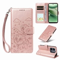Funda Billetera Foxdock Compatible Con Infinix Smart 9 4G, Diseño Perrito Tierno, Ranuras Para Tarjetas Y Soporte Plegable