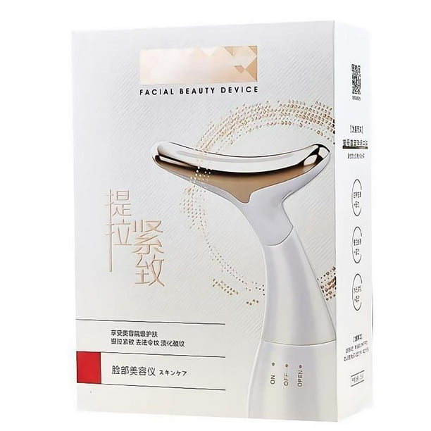White Portable Ultrasonic Beauty Instrument Massage Facial Beauty Instrument Tighten Home Vibration Electronic Beauty Instrument