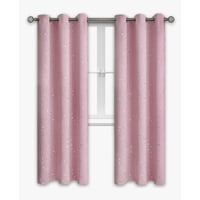 Atlas - Cortina Infantil Semi Blackout 1 Paño Rosa Claro