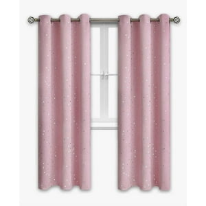 Atlas - Cortina Infantil Semi Blackout 1 Paño Rosa Claro