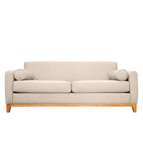 Sofá Meli 3 Cuerpos Felpa Beige