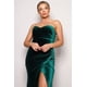 thumbnail image 5 of Vestido Maxi De Terciopelo Con Escote En Forma De Corazón Y Sin Tirantes, 5 of 5