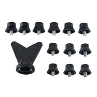 Magideal - 12 X Clavos Para Zapatos De Fútbol, Tacos De Fútbol, Tornillo Roscado, 5Mm De Diámetro, Clavos De Repuesto Antideslizantes Para Césped Para Interi