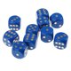 thumbnail image 5 of 10 Piezas De Dados De Madera Dados Digitales De Seis Caras Para D&D RPG Games Blue, 5 of 5