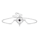 thumbnail image 1 of Pulsera nudo de bruja de plata italiana piedra amatista fina, 1 of 3