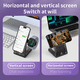 thumbnail image 2 of Soporte de carga rápida para Apple Watch, cargador inalámbrico MagSafe para iPhone, soporte magnético transparente para AirPods, 3 en 1 Tipo C-Transparente, 2 of 4