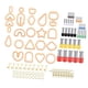 thumbnail image 1 of 114 Uds Cortadores Para Pendientes De Arcilla Polimérica Para Manualidades DIY Fabricación De Joyas Naranja, 1 of 5