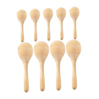 Bothyi - Maracas De Madera Pintadas A Mano Para Hacer Tú Mismo, Para Regalar En Fiestas De Bienvenida Al Bebé, 9 Unidades