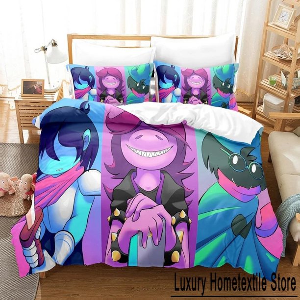 ing Game Deltarune Bedding Set Bed Set Adult Kid Bedroom Duvet cover Sets Home Textiles Bed Sheets