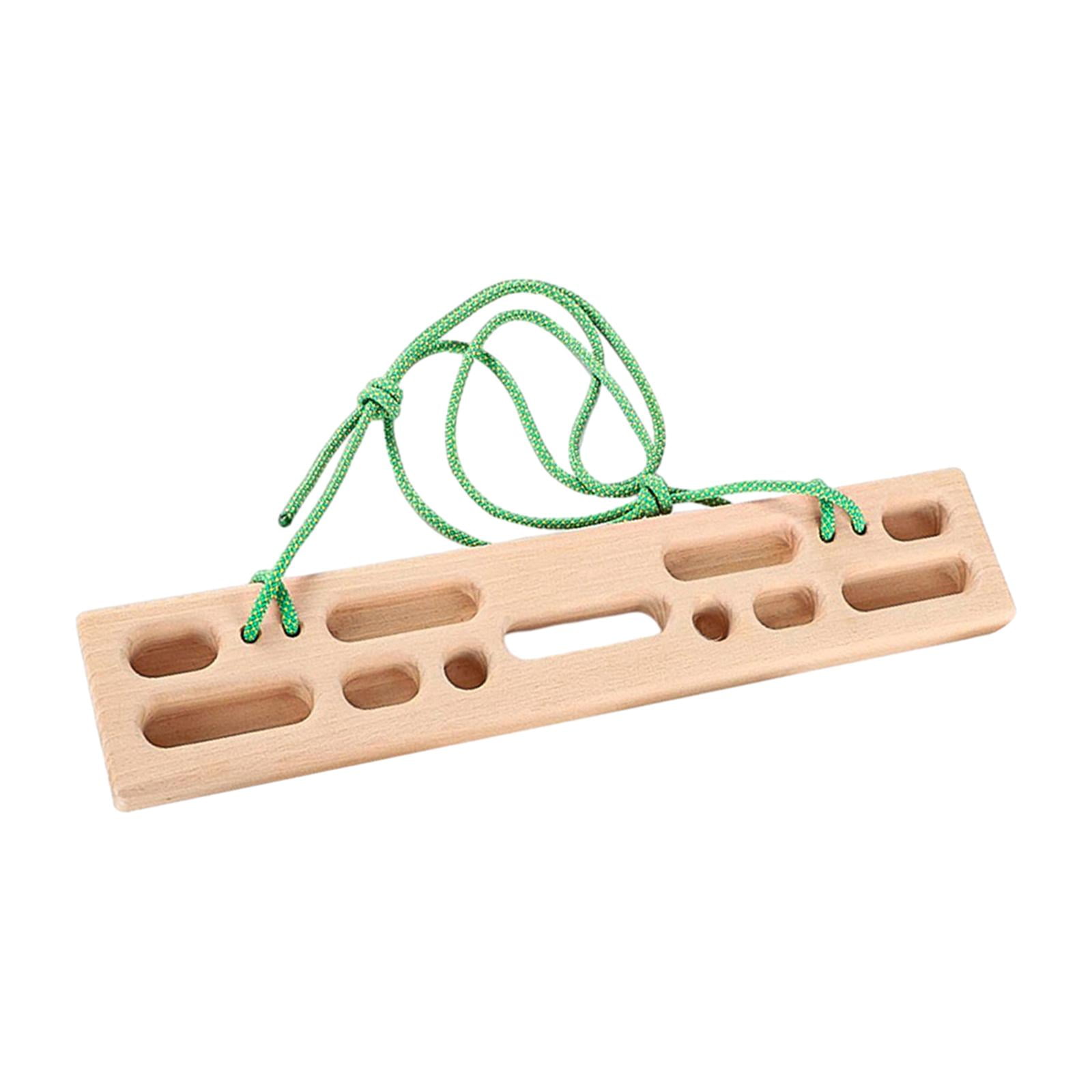 Magideal - Tabla Colgante De Escalada, Diapasón De Escalada De 50 Cm X 10 Cm, Tabla De Dominadas, Tabla Colgante De Madera Para Escaladores, Interiores, Puertas,