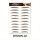 thumbnail image 1 of 6D Eyebrow Tattoos Stickers Makeup Long Lasting Black Brown Eyebrow Sticker Hair-Like Waterproof Natural Fake Eyebrow Stickers For Brow Grooming Shaping, 1 of 3