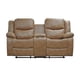 thumbnail image 2 of Sofá Reclinable Mecedora 2 Cuerpos c/Consola Smoke Brown, 2 of 2