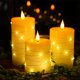 thumbnail image 1 of Velas LED Homwamee 3 piezas 10 cm 13 cm 15 cm sin llama, 1 of 7