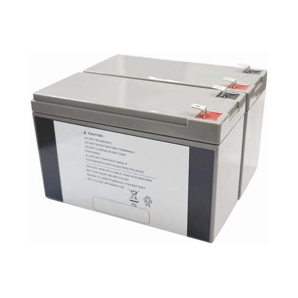 PowerWarehouse RB1290X2-PW, batería de plomo-ácido de 2 celdas para UPS de 12 V, compatible con CYBERPOWER BRG1350AVRLCD, BRG1500AVRLCD, LX1500GU, CP1350AVRLCD, CP1500AVRLCD, CST150XLU