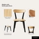 thumbnail image 5 of Silla Para Comedor Cocina Madera Moderna Respaldo Curvo Fresno Negra, 5 of 8