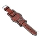 thumbnail image 5 of Pulsera De Reloj De Pulsera De Cuero Genuino 20 Mm Accesorios De Costura Hechos A Mano Rojo, 5 of 5