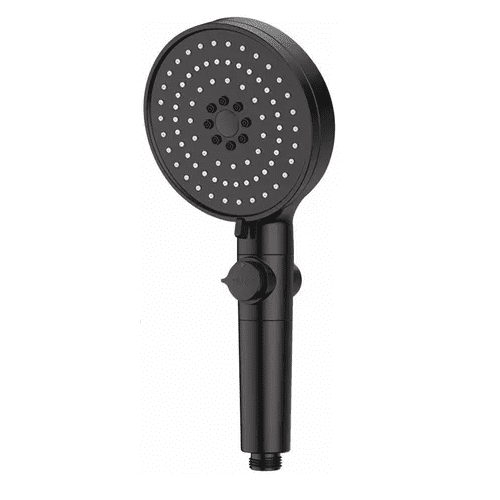 Genérico - 12cm Ducha Cabezal De Regadera Regulable Presión Alta Ducha Color Negro