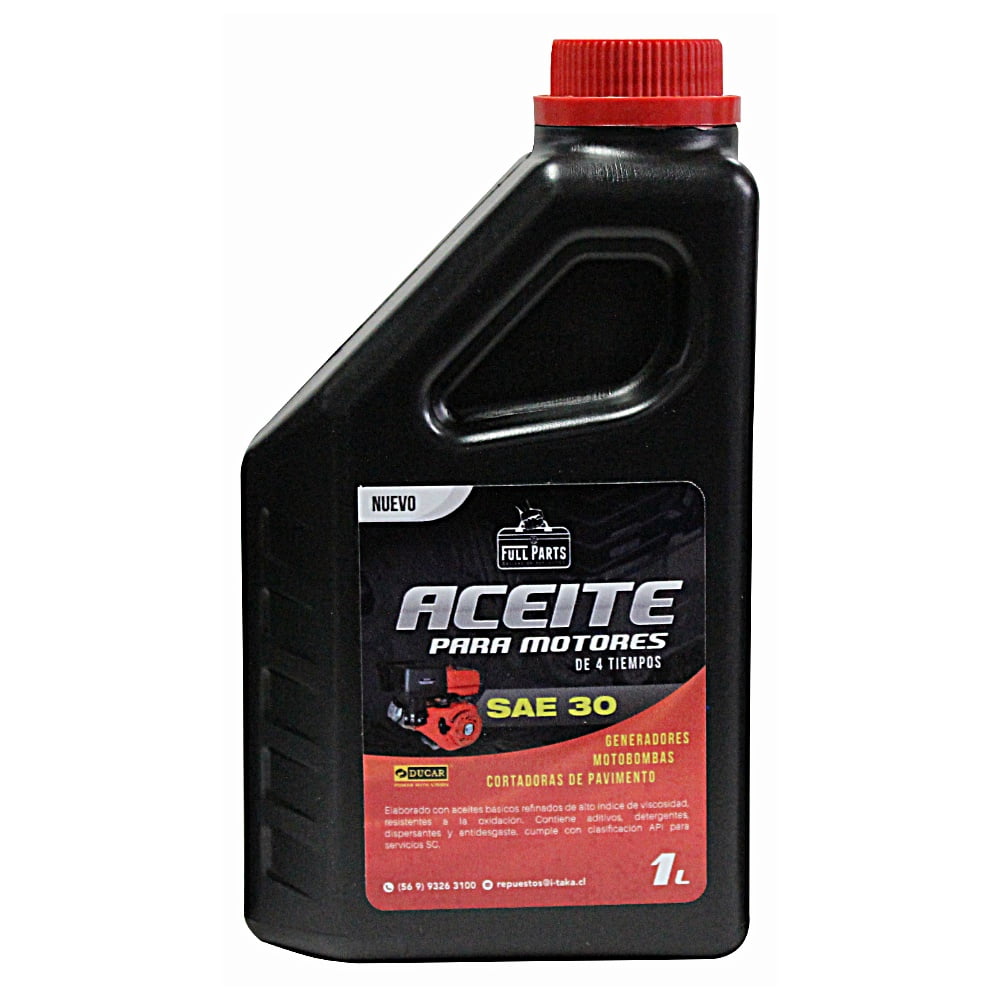 Aceite Para Motores De 4 Tiempos Sae 30 Ducar