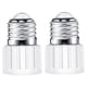 thumbnail image 3 of Adaptador De Casquillo E26 De 2 Piezas, Resistente Al Calor, Casquillo De Bombilla De Rosca Universal, Color Blanco, 3 of 5