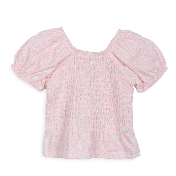Polera Bebé Niña Manga Corta Panal Rosado Pillin