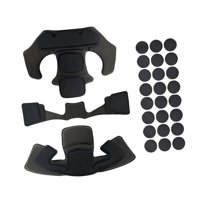 Magideal - Kit De Helmpolsting, Inserta Almohadas, Alimento Anti -Colisión, Alfombrillas Internos Protectores, Almohadillas De Espuma De Memoria Para Motocicleta Negro