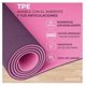 thumbnail image 3 of Mat Yoga Colchoneta 6mm Doble Color Guías bolso correa Violeta, 3 of 3