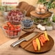 thumbnail image 2 of Set grande de 5 bowls de vidrio dokaworld con tapas de acacia, 2 of 9