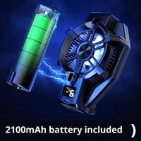 Xusx111 - Refrigerador De Teléfono Con Batería, Ventilador De Enfriamiento De Teléfono Para Juegos Adaptado A Todos Los Tipos De Teléfonos Inteligentes Iphone Android, Radiador De Teléfono Móvil Con P