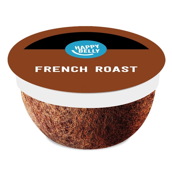 Cápsulas de café Happy Belly French Roast oscuro, 96 unidades