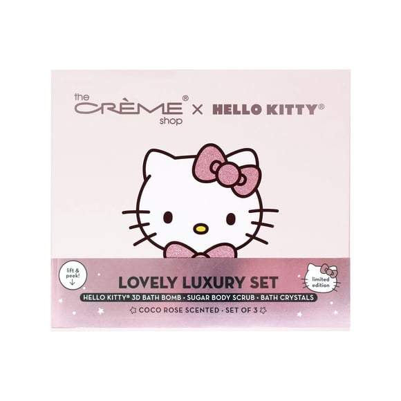 Set de baño The Crème Shop Hello Kitty Cocoa Rose