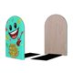 thumbnail image 2 of La Fiesta Musical de Face Sujetalibros decorativos temáticos, tope para estantería con base antideslizante, uso dual para hogar y oficina - 2 piezas, 2 of 6