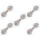 thumbnail image 4 of 5 Piezas De Botones De Cierre De Broche De Capa Para Disfraces, Suéteres, Atuendos Plateados, 4 of 5