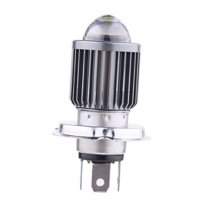Ioensy - Bombillas De Faros Led Con Lente Impermeable Dc 12-80V 1080Lm H4 Blanco