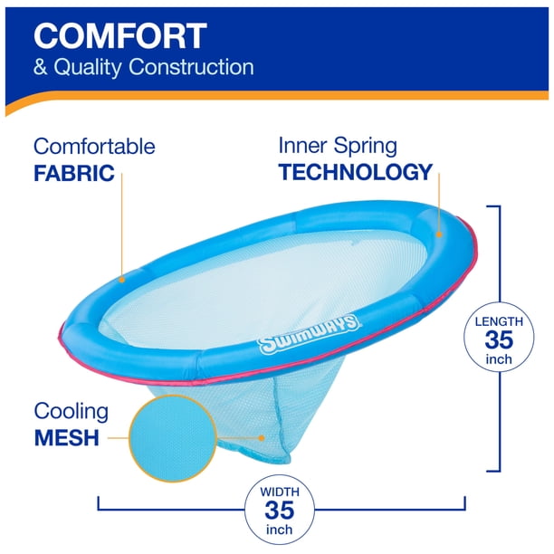 Piscina Reclinable Swimways Spring Float Tumbona Con Válvula Piscina Reclinable Swimways Spring Float Tumbona Con Válvula