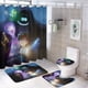 thumbnail image 1 of Orión y la oscuridad-theme 4-Piece Shower Curtain Set with Rugs, Waterproof Bathroom Decor Set Includes Bath Mat, U-Shaped Rug, Toilet Lid Cover and Curtain with Hooks, 1 of 6