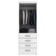 thumbnail image 3 of Clóset Evora 2P 4C Blanco - Roble, 3 of 5