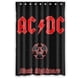 thumbnail image 1 of Cortina de ducha de la banda AC/DC Black Nightmare, juego de cortina de baño con ganchos, tamaño 48 x 72 pulgadas, 1 of 3