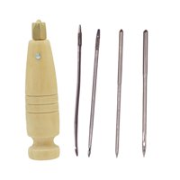 Magideal - Reparación De Punzón De Costura De Cuero De Lona, Artesanía De Cuero Portátil, Herramienta De Perforación De Agujeros Diy, Reparación De Zapatos, Lona