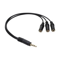 Magideal - Divisor De Auriculares Portátil Y Práctico Cable De Audio De 3,5 Mm, Cable De Extensión Divisor Para Computadora Portátil, Teléfono Y Auriculares , 1 1 A Tres